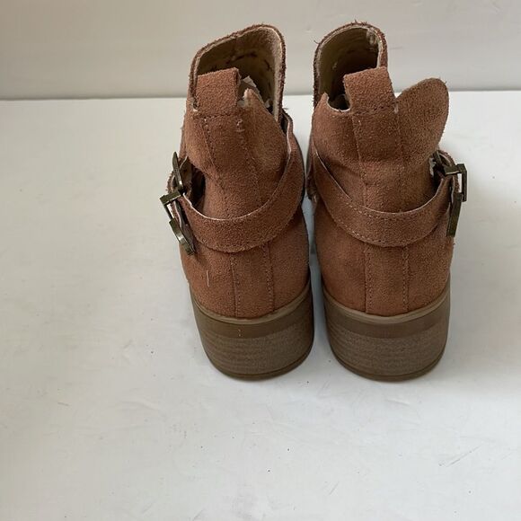 MUSSE & CLOUD BROWN SUEDE ANKLE BOOTS - Picture 5 of 7